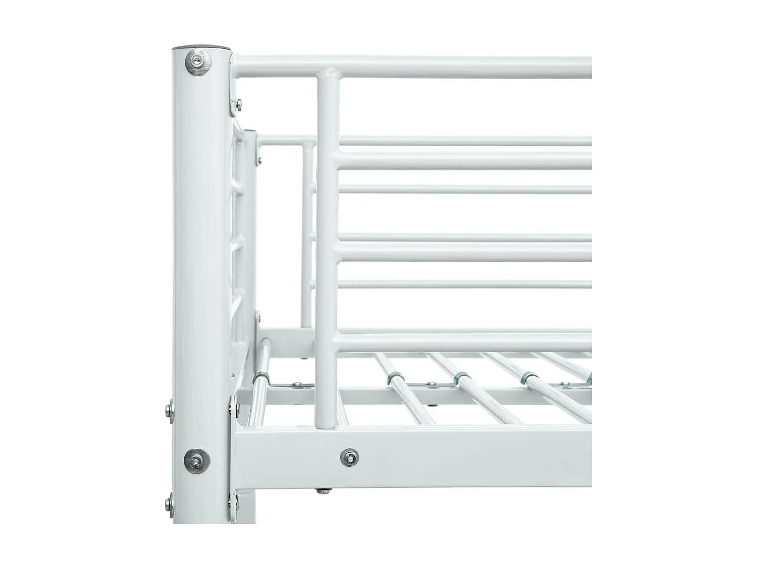 Lit superposé métal blanc 90x200 Baroka