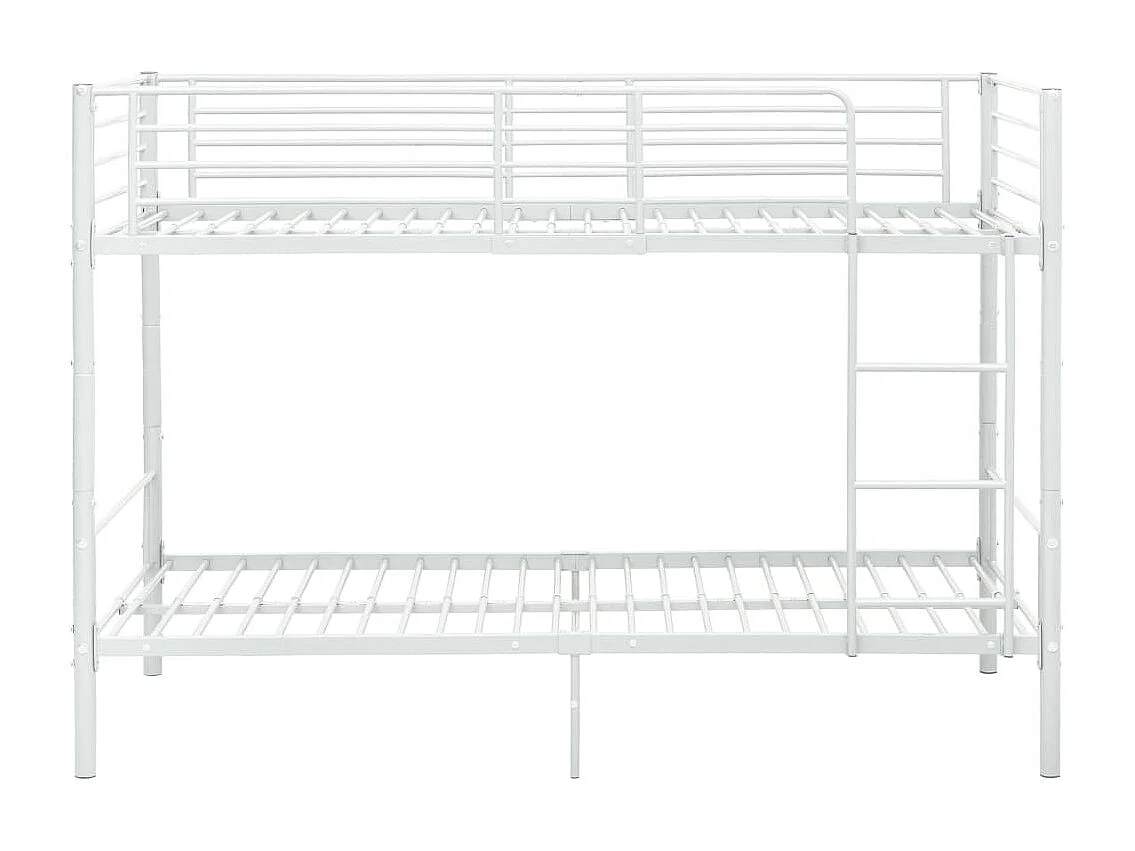 Lit superposé métal blanc 90x200 Baroka