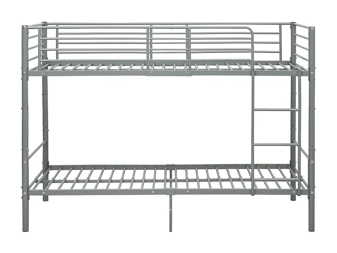 Lit superposé métal gris 90x200 Baroka