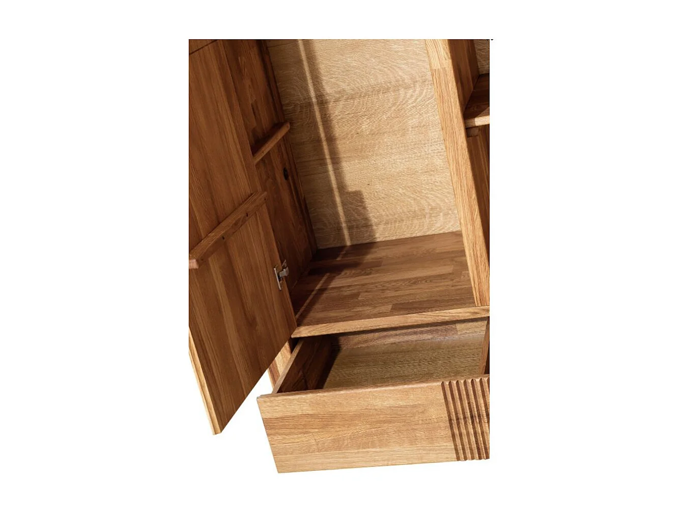 Armario de roble macizo con 2 puertas Valoria 156 cm