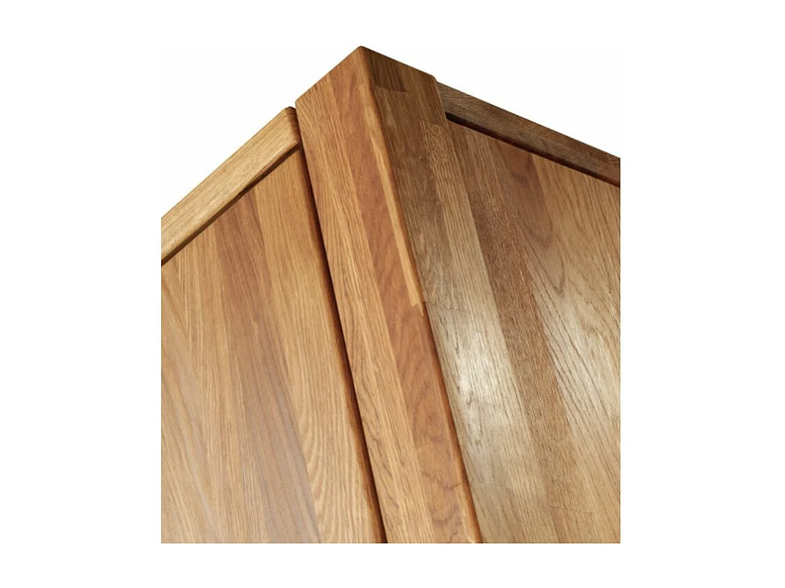 Armario de roble macizo con 2 puertas Valoria 156 cm