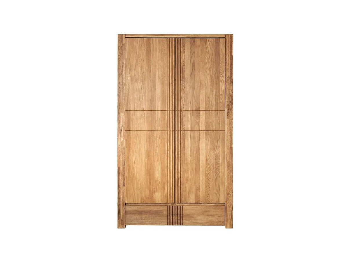 Armoire en chêne massif 2 portes Valoria 156cm