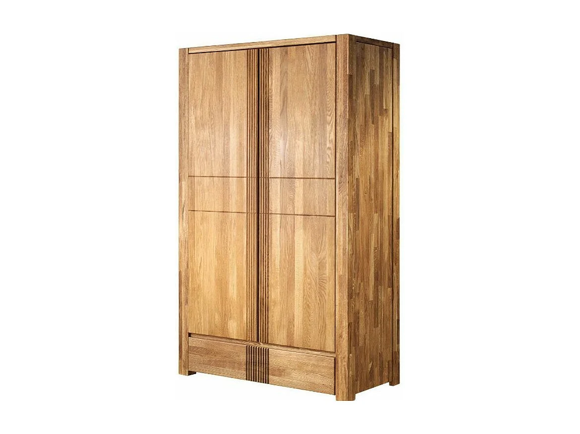 Armoire en chêne massif 2 portes Valoria 156cm