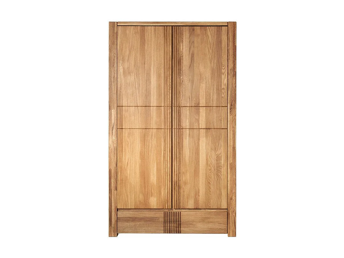 Armoire en chêne massif 2 portes Valoria 156cm