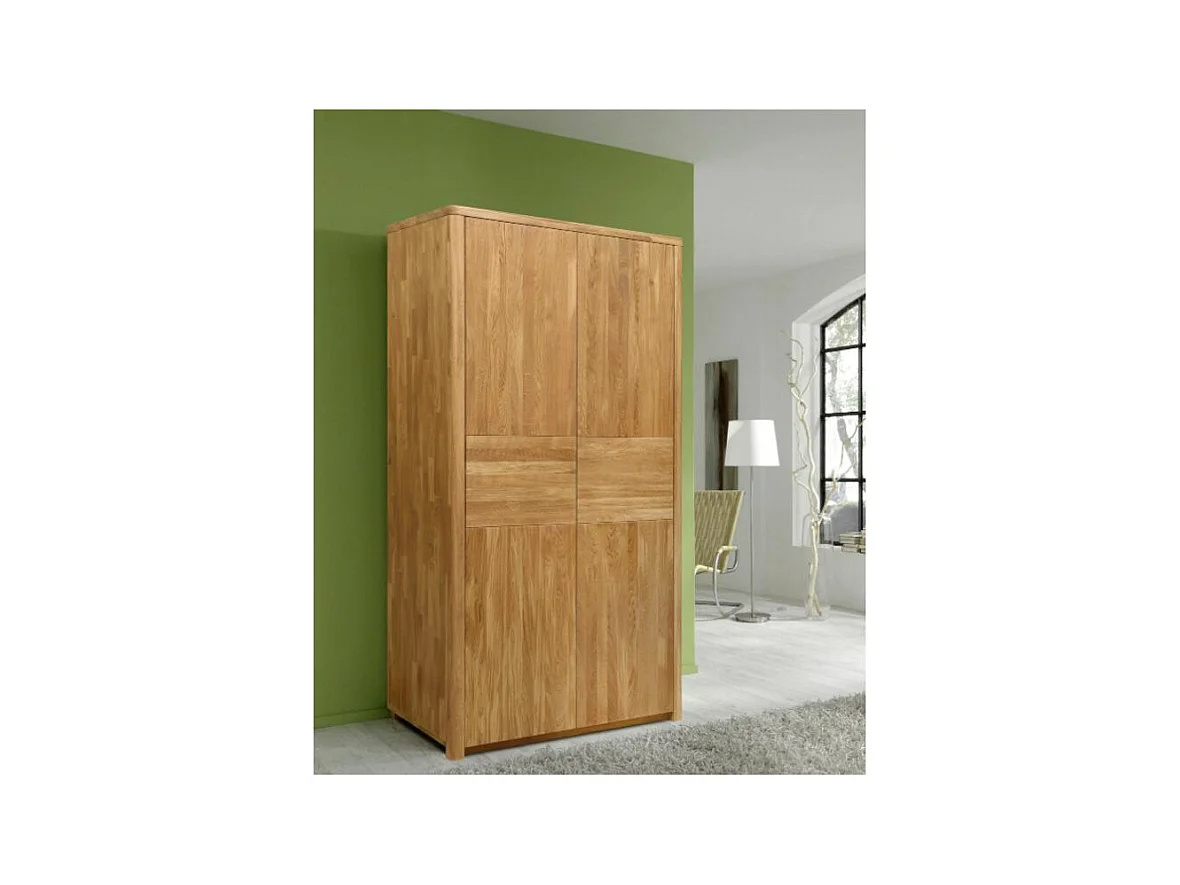 Armoire en chêne massif 2 portes Eliza 108cm