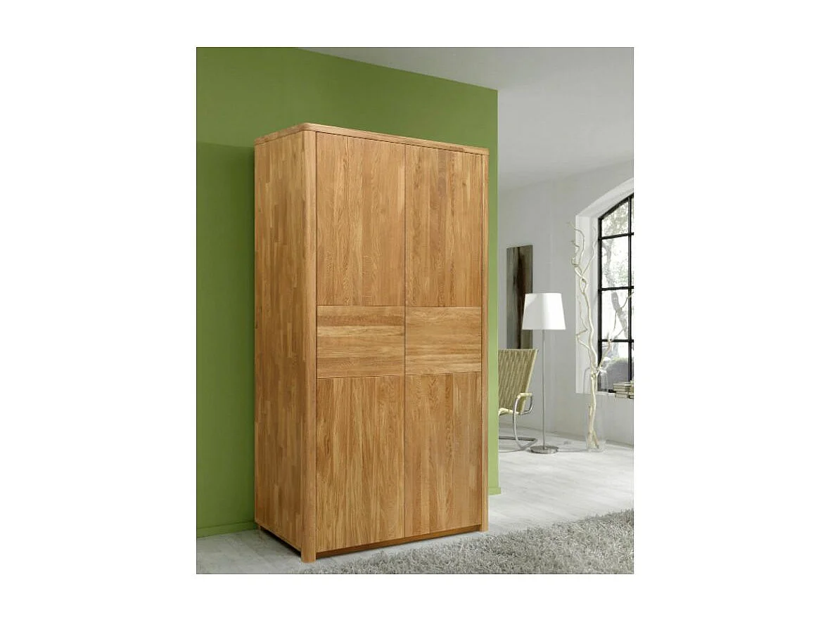 Armoire en chêne massif 2 portes Eliza 108cm