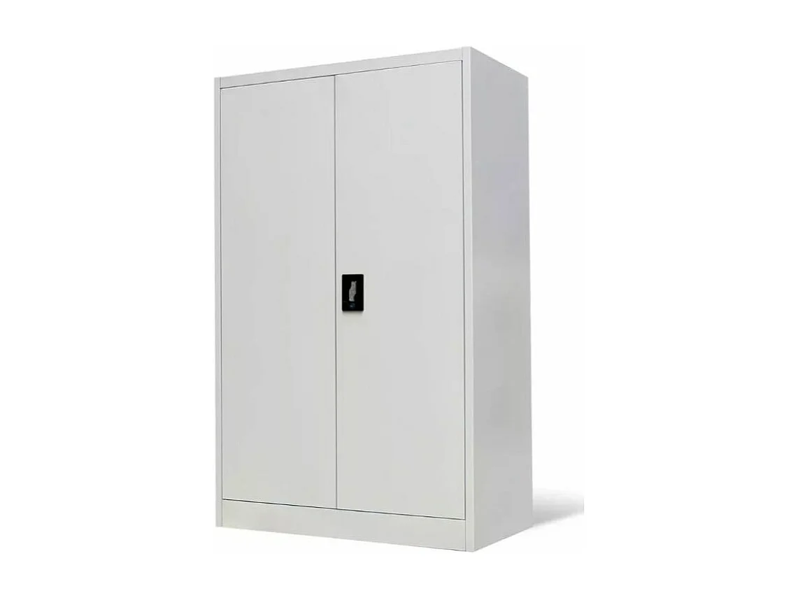 Armoire en métal blanc 2 portes Phil 90cm