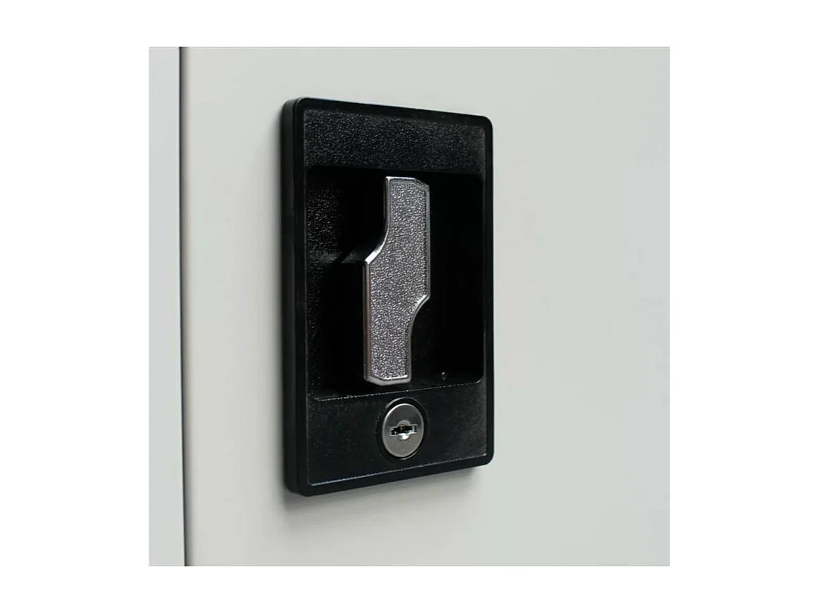 Armoire en métal blanc 2 portes Phil 90cm