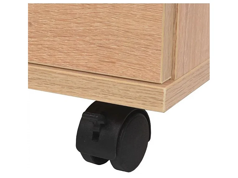 Meuble de rangement 3 tiroirs chêne clair Kapci