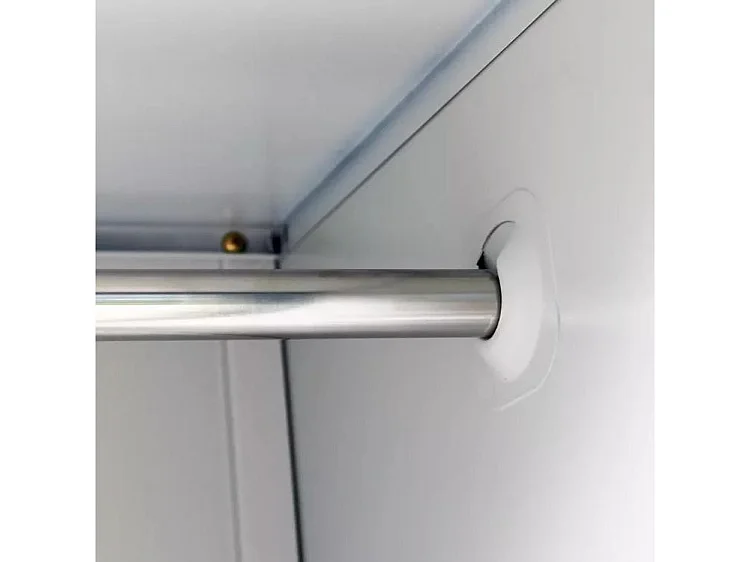 Armoire de bureau 6 portes métal gris Brook