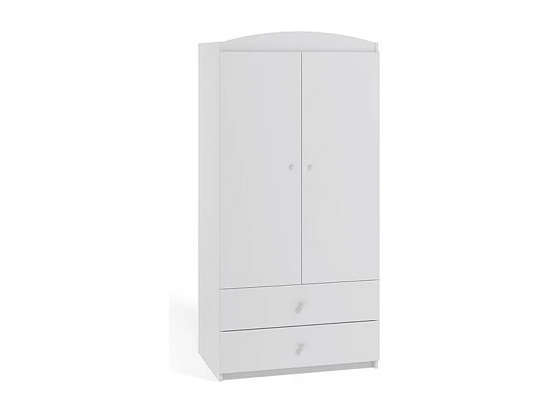 Armoire 2 portes enfant blanche Drimy