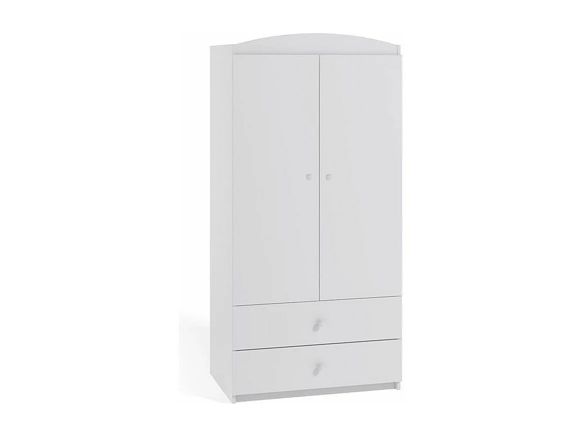 Armoire 2 portes enfant blanche Drimy
