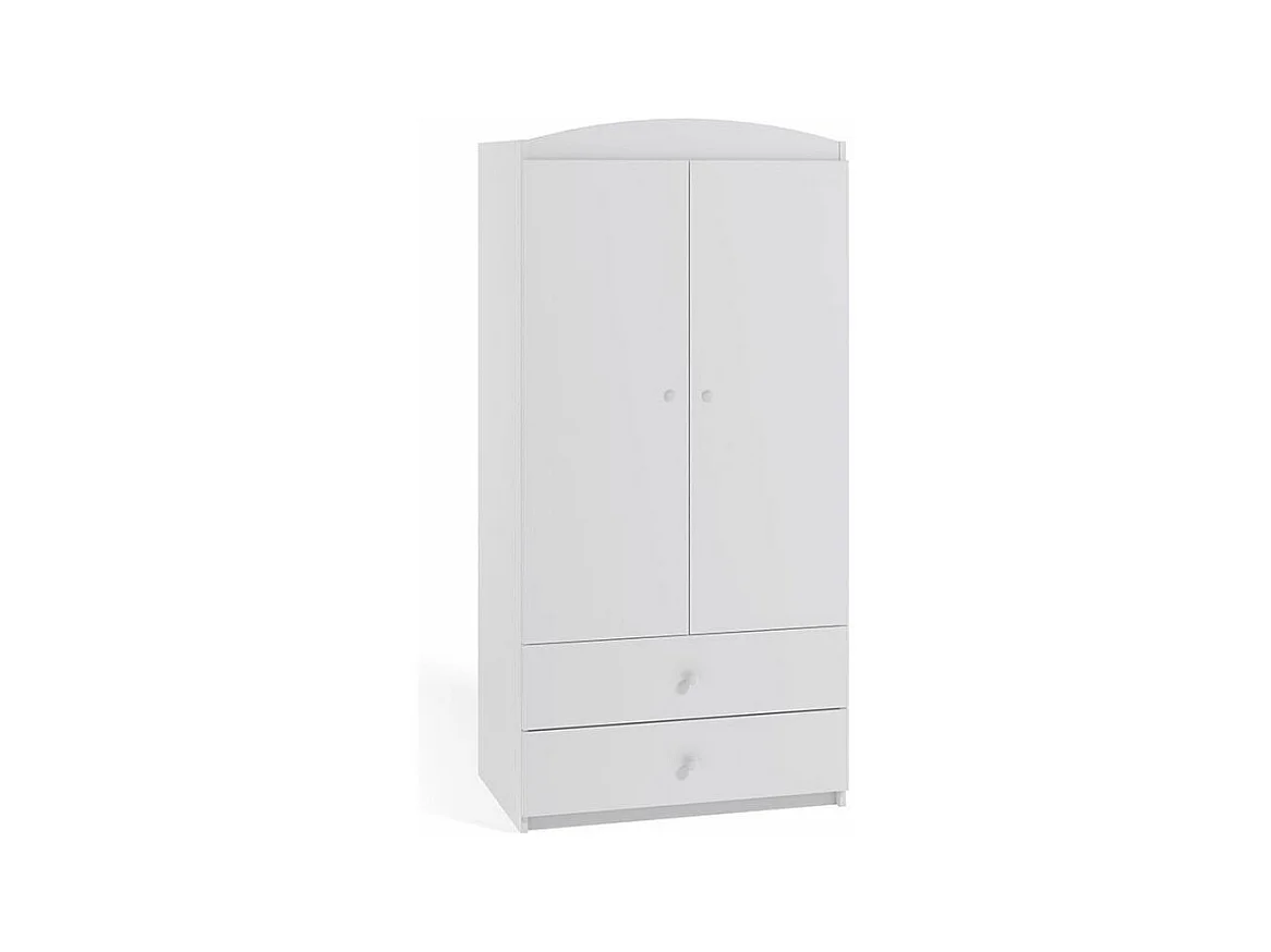 Armoire 2 portes enfant blanche Drimy