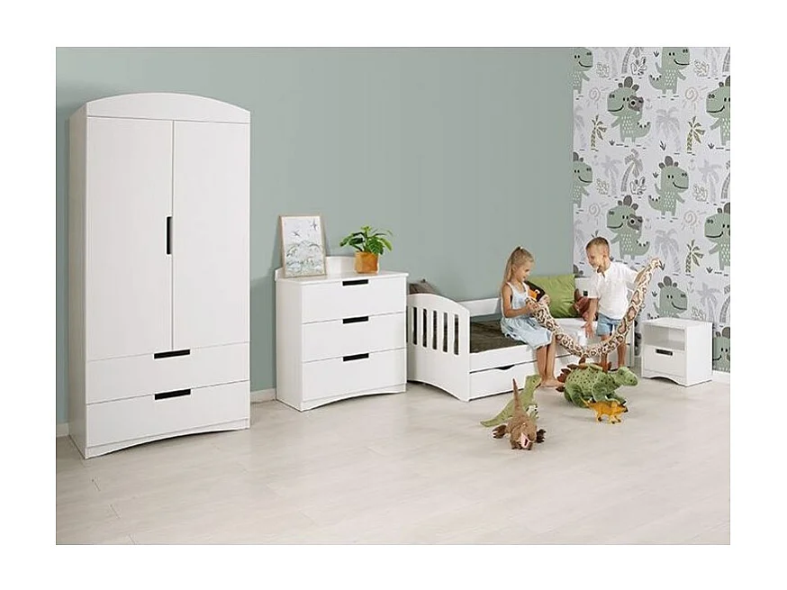 Armoire 2 portes enfant blanche Klaki