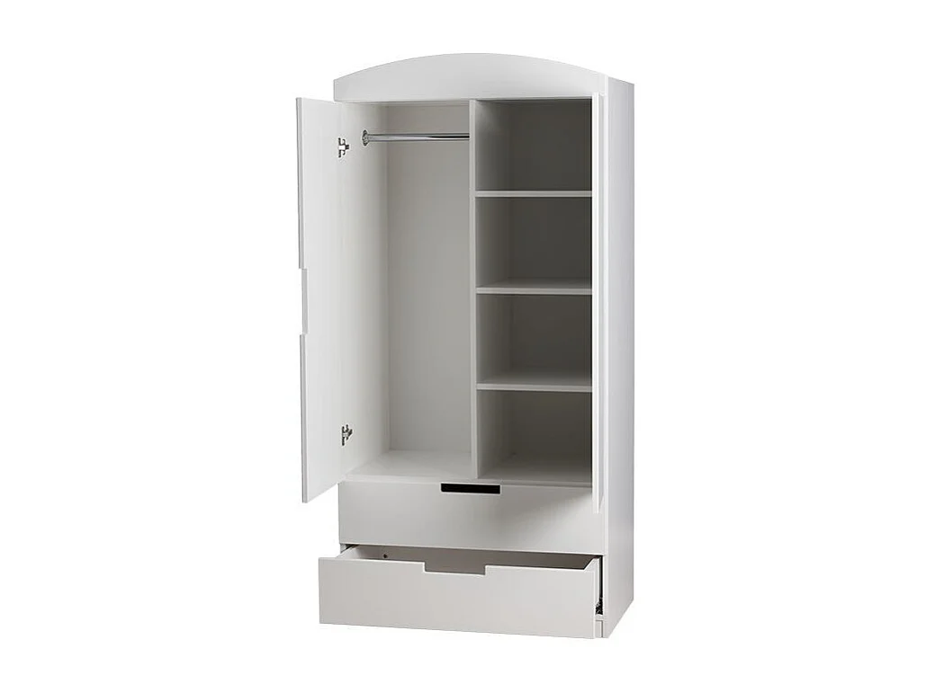 Armoire 2 portes enfant blanche Klaki