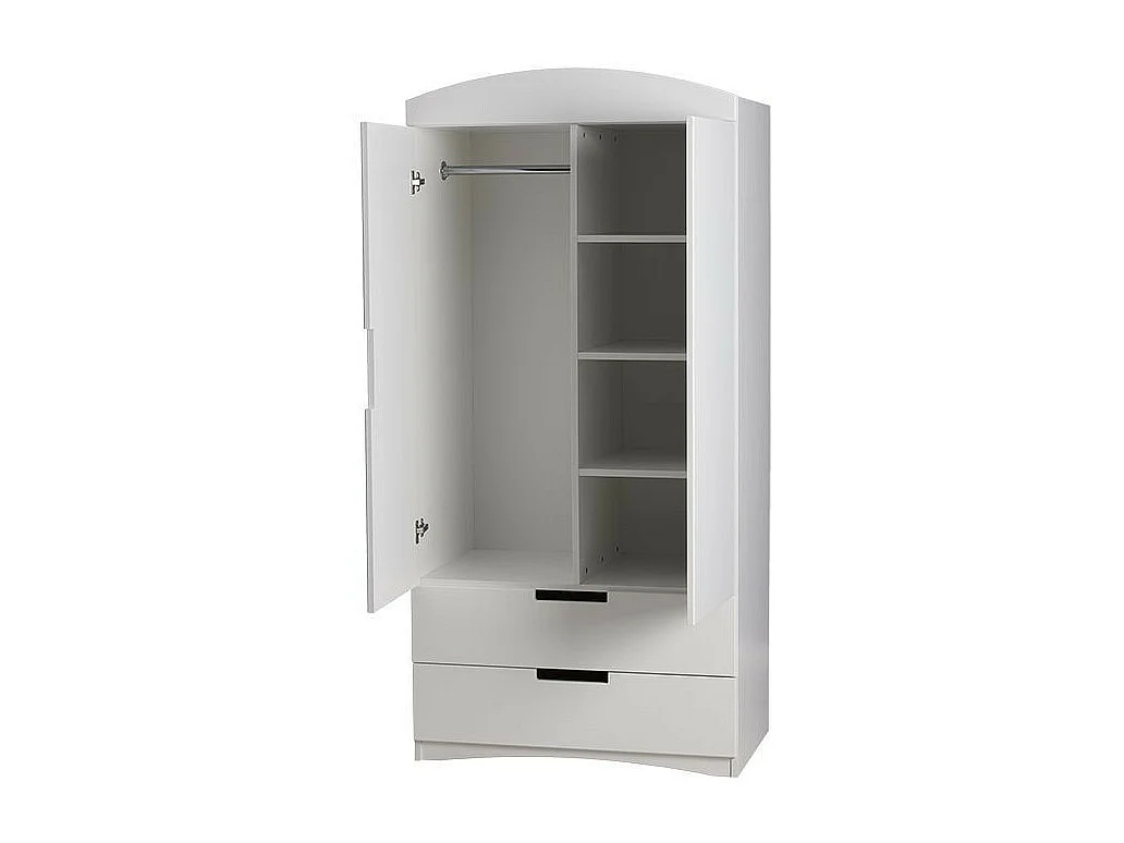Armoire 2 portes enfant blanche Klaki