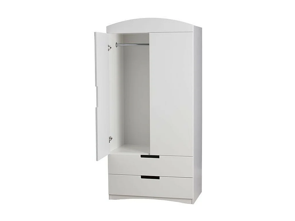 Armoire 2 portes enfant blanche Klaki