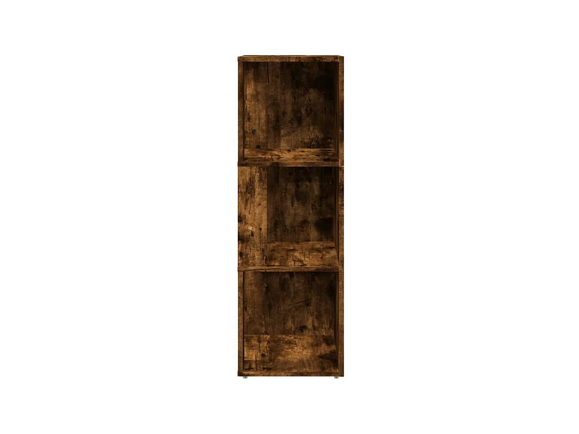 Armoire d'angle Chêne fumé 33x33x100 Bois d'ingénierie