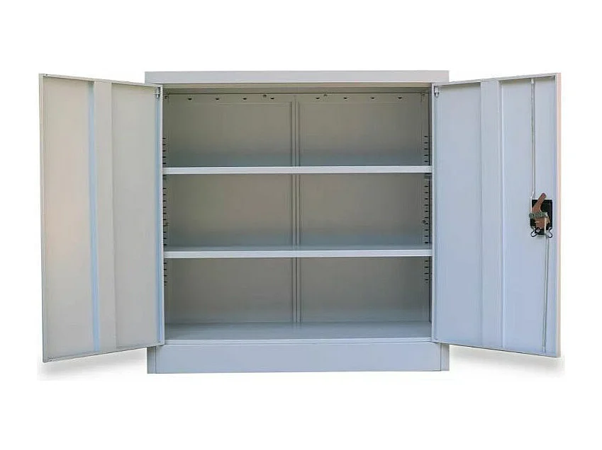 Armoire en métal gris 2 portes Phil 90cm 2