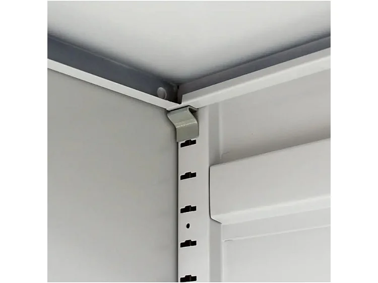 Armoire en métal gris 2 portes Phil 90cm 2