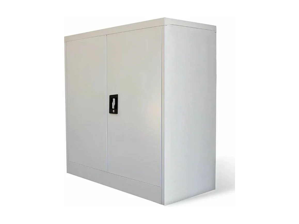 Armoire en métal gris 2 portes Phil 90cm 2