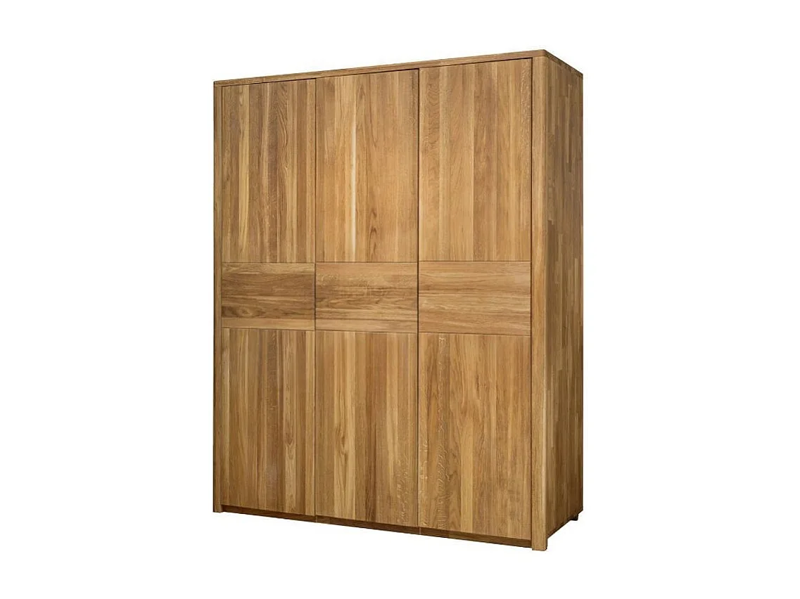 Armoire en chêne massif 3 portes Eliza 156cm