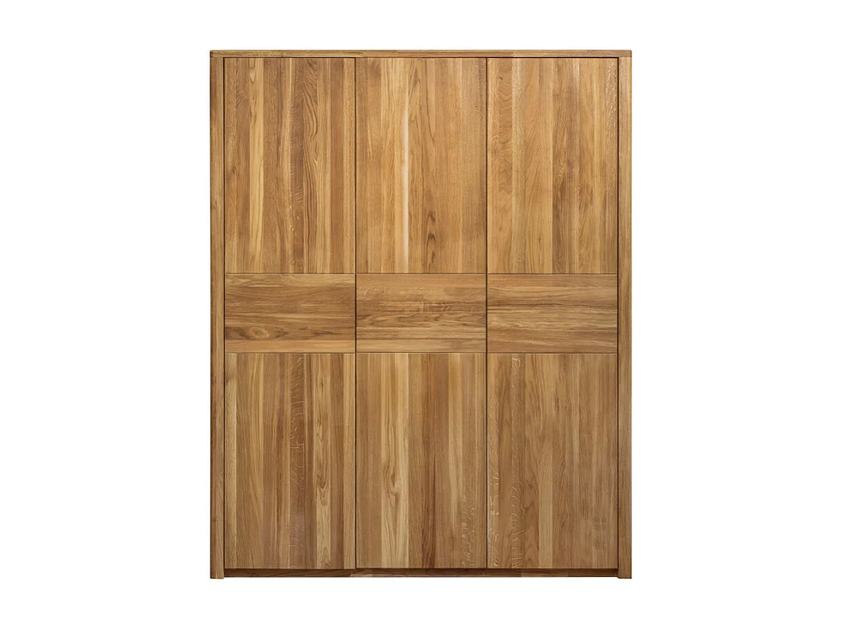 Armoire en chêne massif 3 portes Eliza 156cm