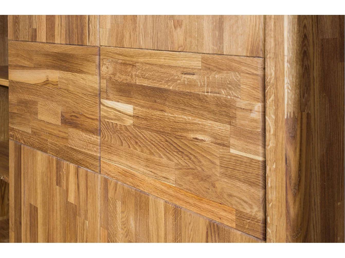 Armoire en chêne massif 3 portes Eliza 156cm