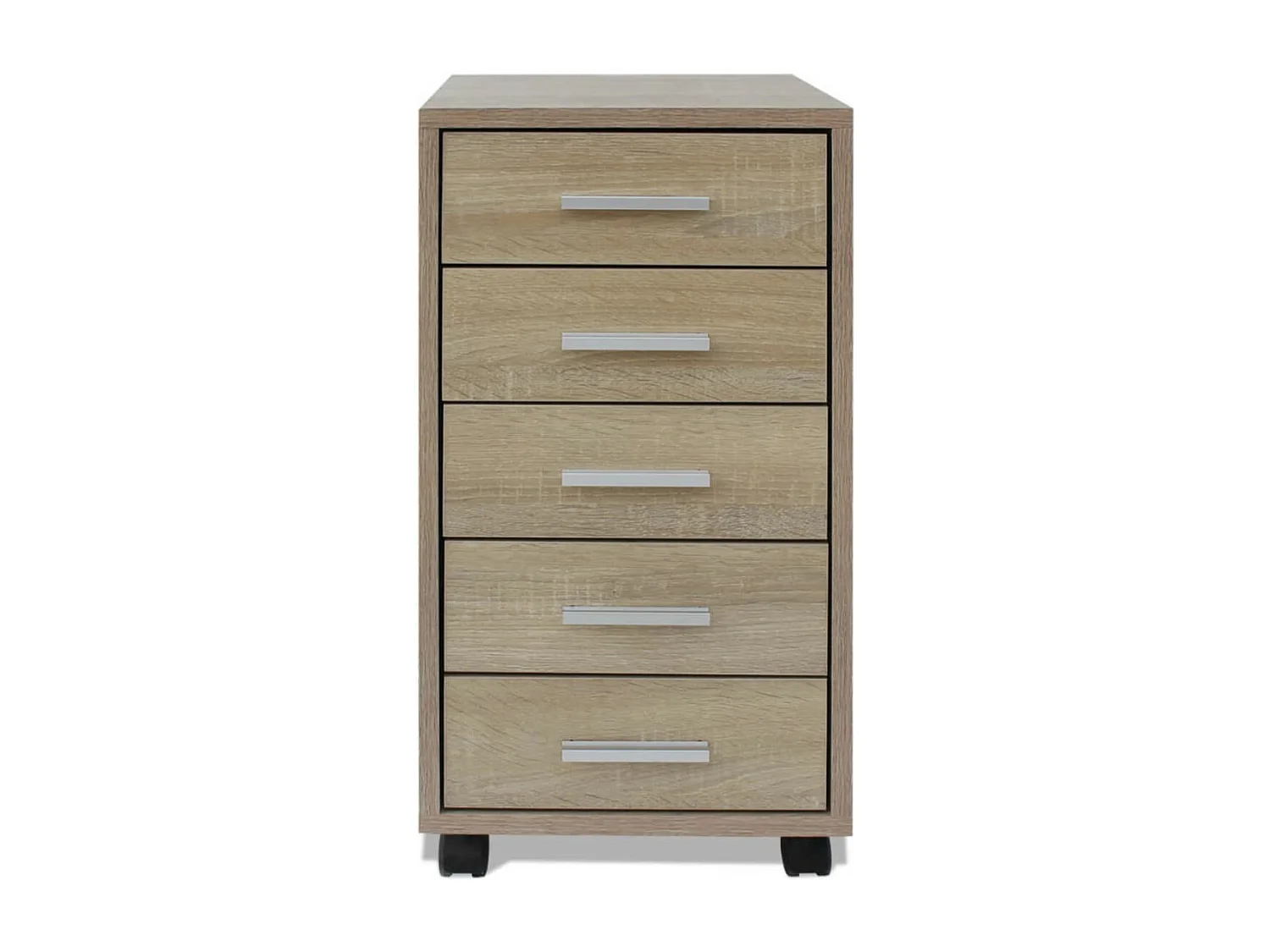 Meuble de rangement 5 tiroirs blanc Kapci