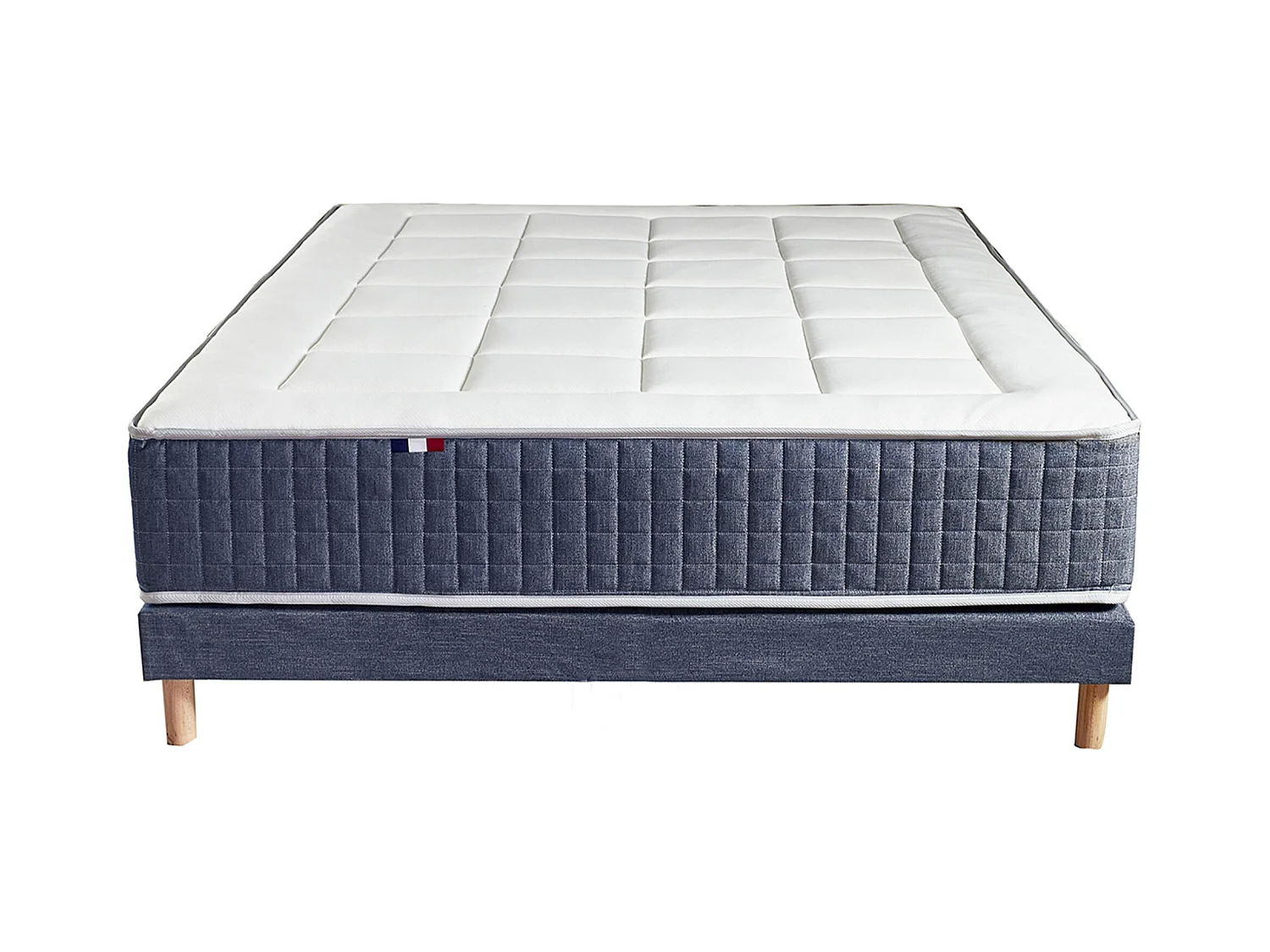 Ensemble matelas 7 zones KING STYLE, mémoire de forme & sommier Dimensions - 160 x 200 cm