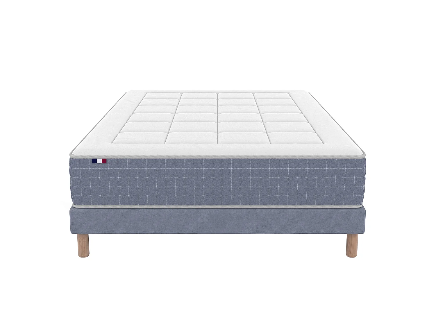Ensemble matelas 7 zones KING STYLE, mémoire de forme & sommier Dimensions - 160 x 200 cm