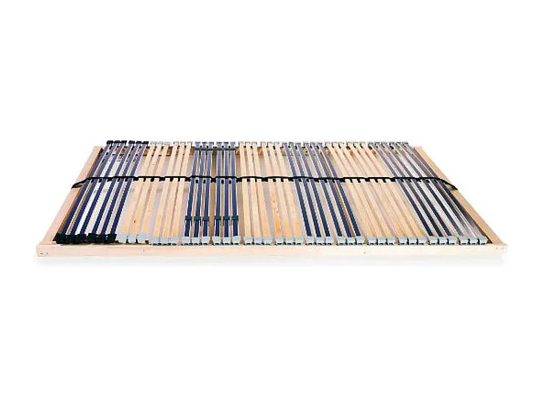 Cadre à lattes hêtre et bouleau massif clair Maximus 100x200 42 lattes