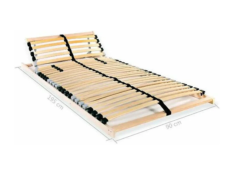 Lattenbodem met 28 latten 7 zones 90x200 cm