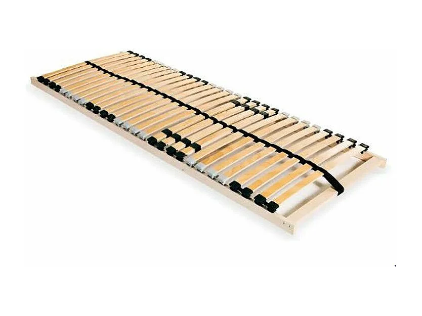 Cadre à lattes hêtre et bouleau massif clair Maximus 90x200