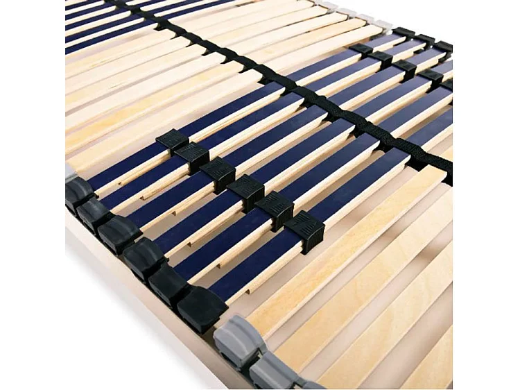 Cadre à lattes hêtre et bouleau massif clair Maximus 70x200