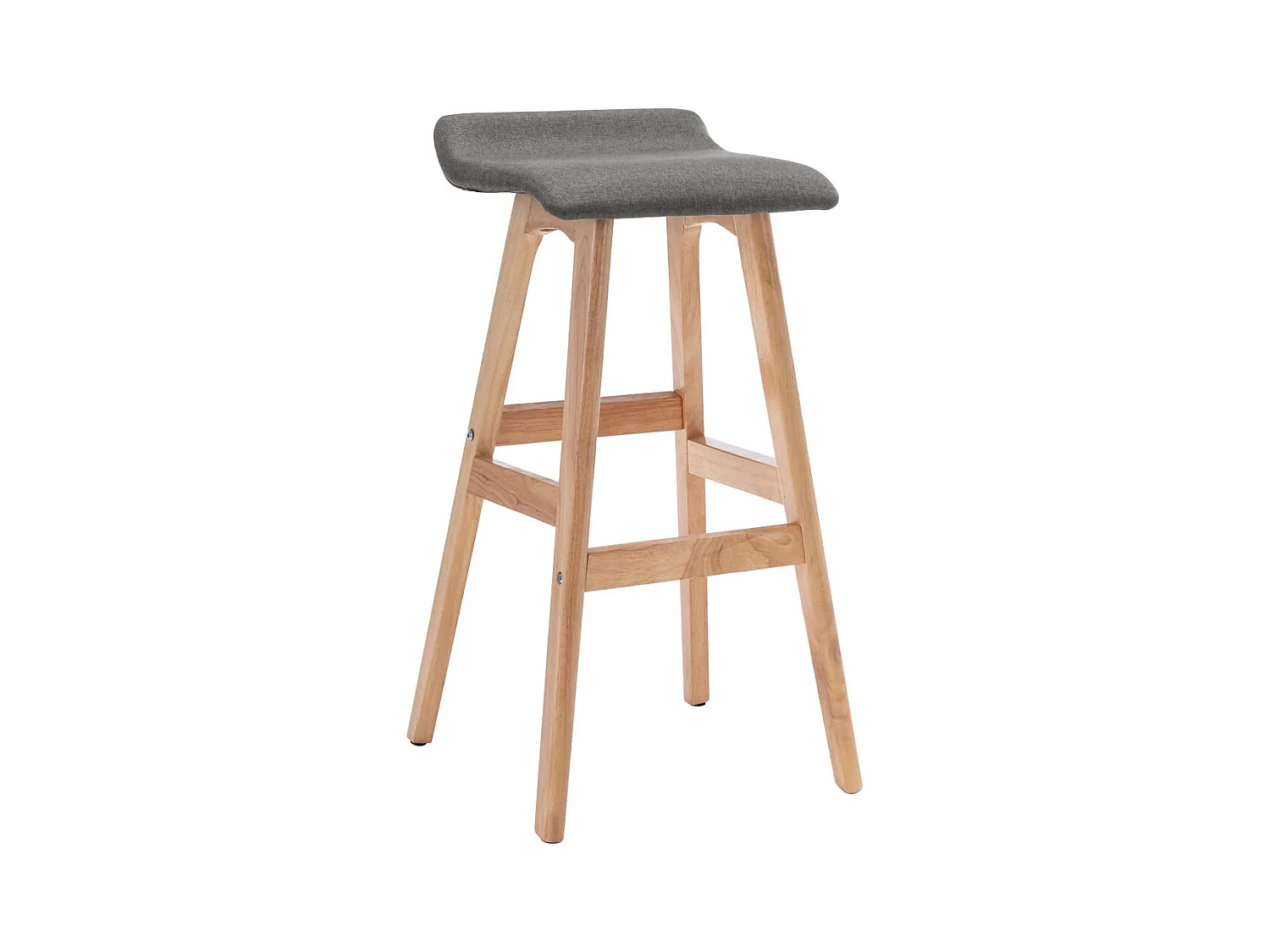 Chaise de bar Gris foncé Tissu