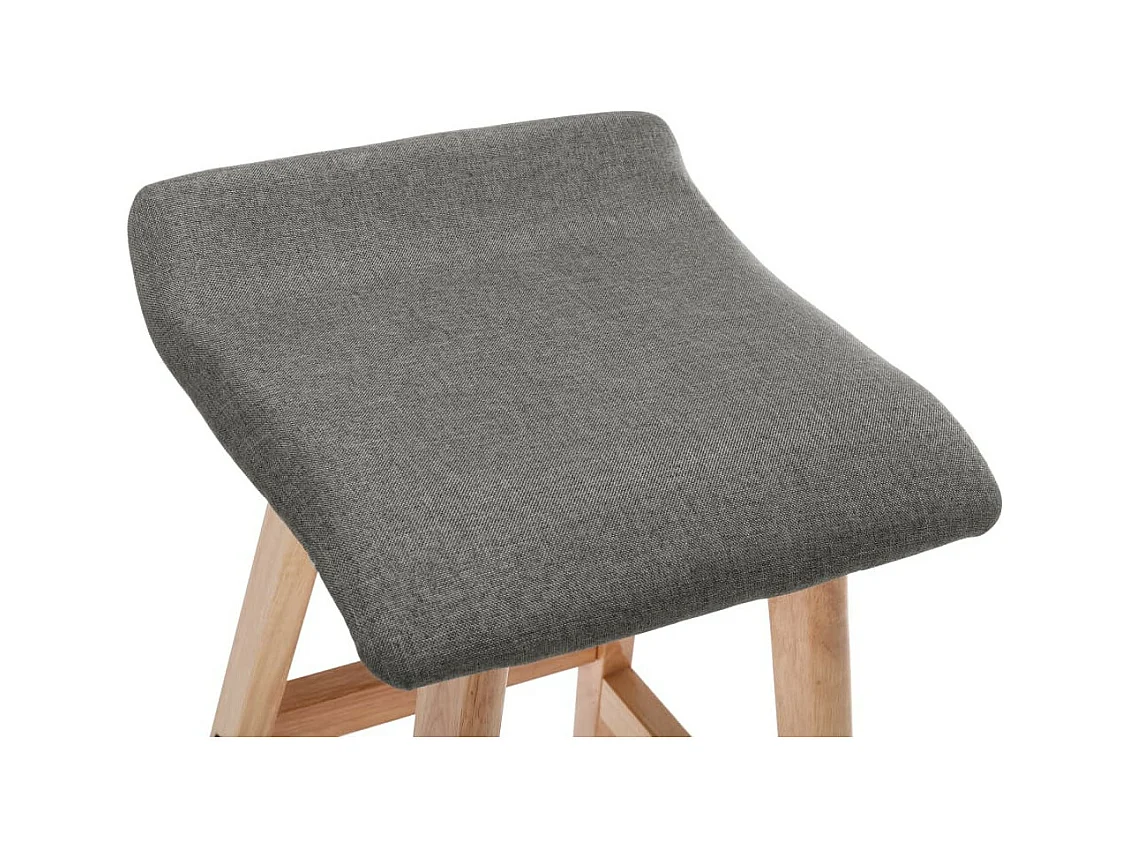 Chaise de bar Gris foncé Tissu
