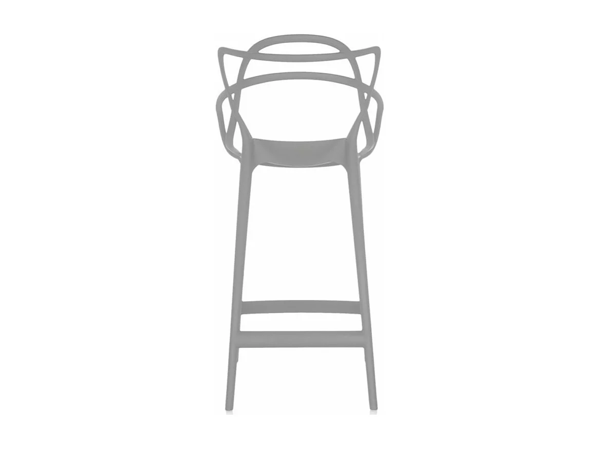 Taburete premium Beliano - Interior y exterior-Color Gris claro-Altura del asiento