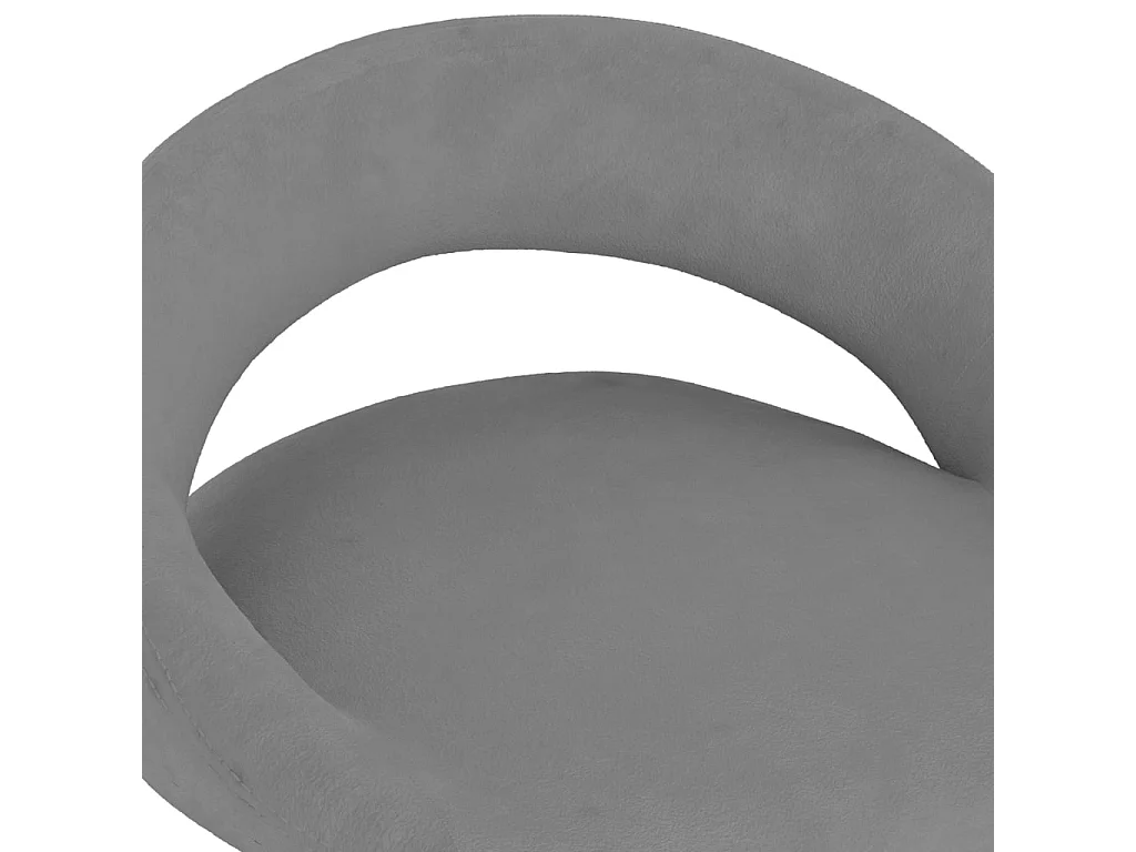 Tabourets de bar 2 pcs Gris clair Velours 7