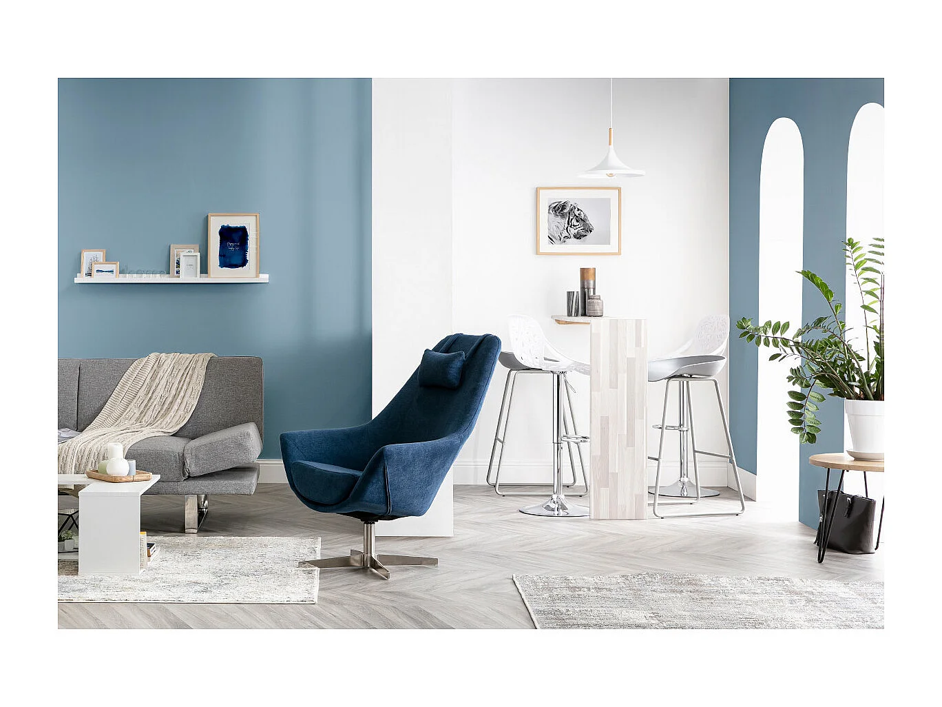 Design-Barhocker Barock Schwarz 2er Set BAROCCA.