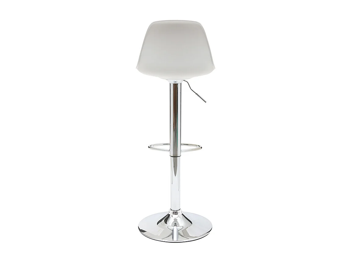 Tabourets de bar design blancs (lot de 2) STEEVY