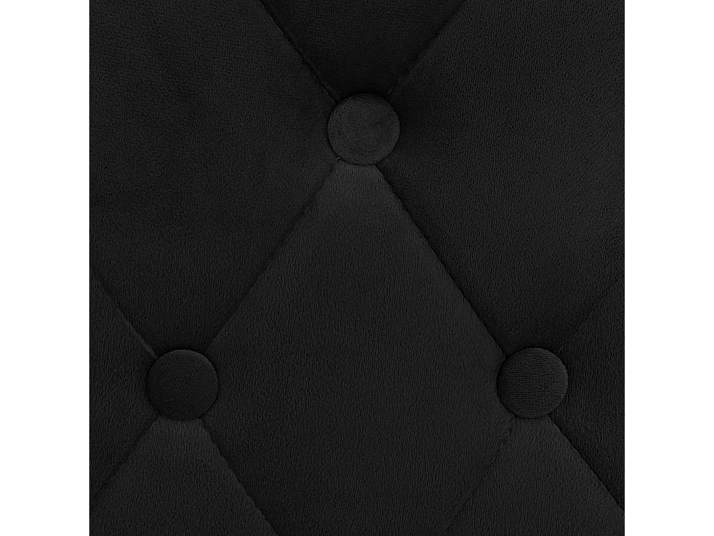 Tabourets de bar 2 pcs Noir Velours Lounga