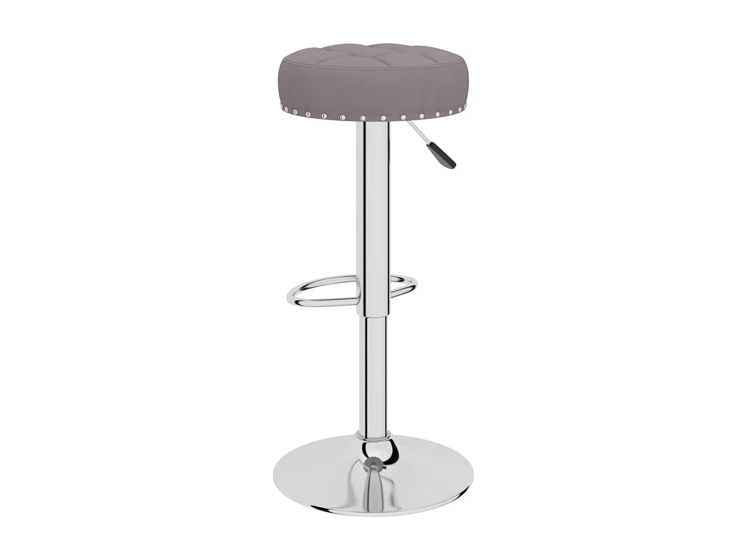 Tabourets de bar 2 pcs Taupe Tissu 5