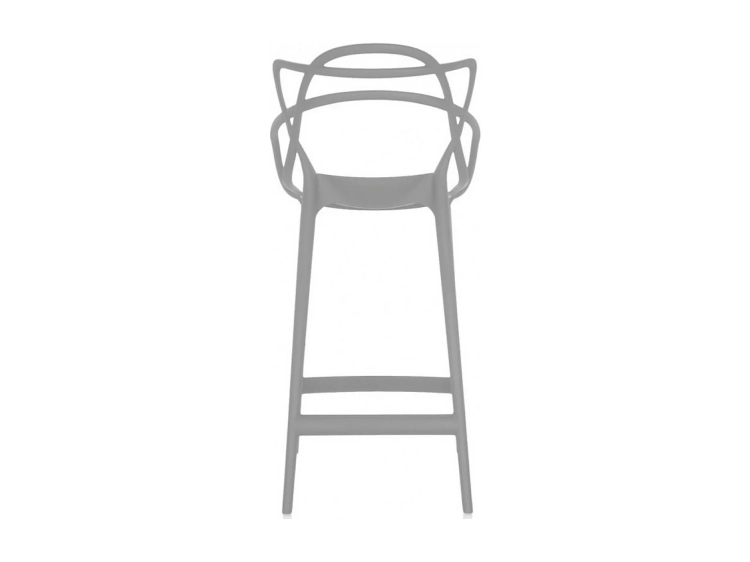 Tabouret Beliano premium - Intérieur et extérieur-Couleur Gris clair-Hauteur d'assise 66 cm