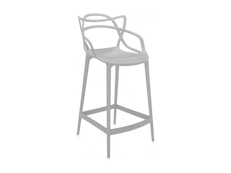 Taburete premium Beliano - Interior y exterior-Color Gris claro-Altura del asiento 66 cm