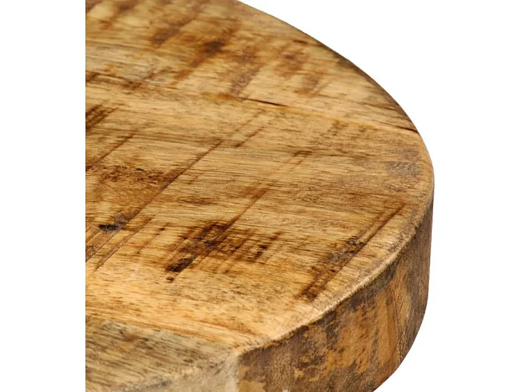 Tabouret de bar manguier massif clair Ive - Lot de 2