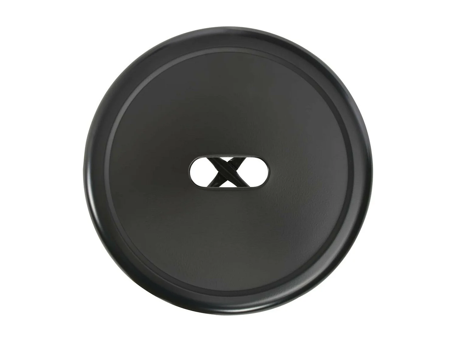 Tabourets de bar rond métal noir Doup - Lot de 2