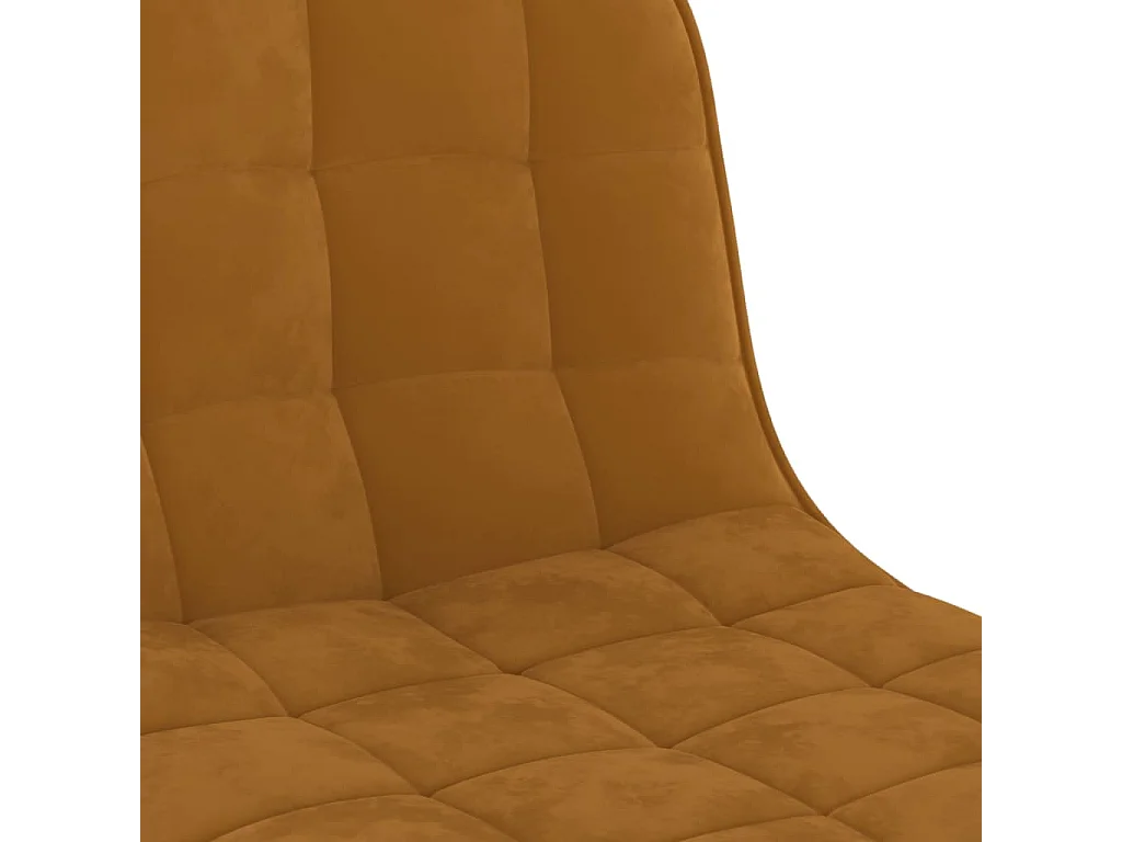 Tabourets de bar 2 pcs Marron Velours 15