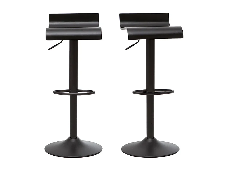 Sgabelli da bar design nero (lotto di 2) SURF