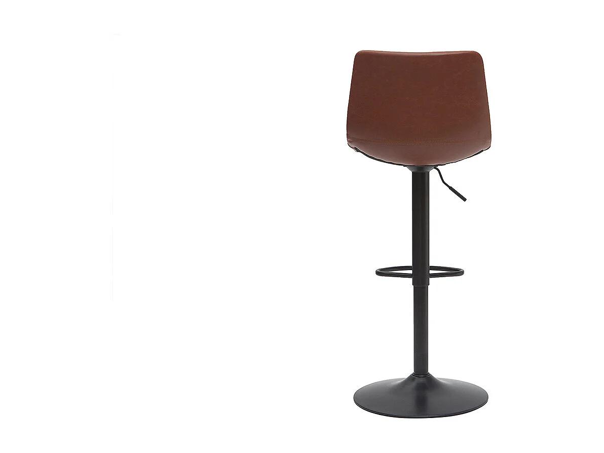 Taburete de bar vintage regulable PU marrón claro 61cm lote de 2 NEW ROCK